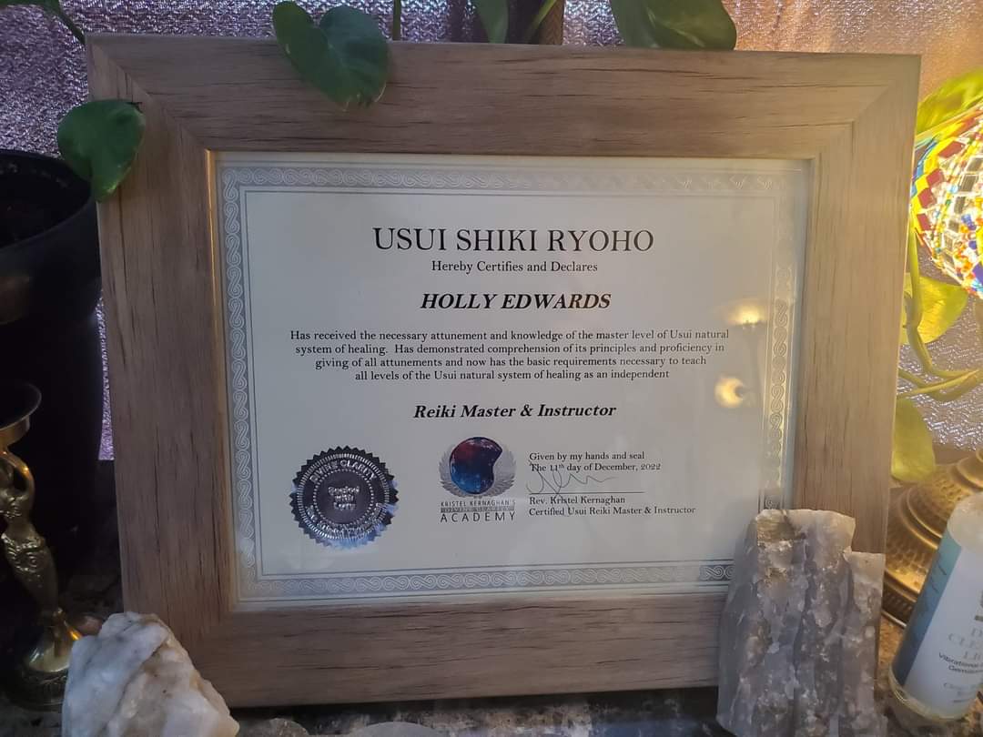 Reiki Master Certificate